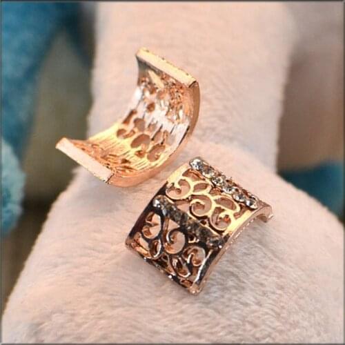 162162 , 1pcs , 11 * 17MM, jewelry clothing accessories, DIY handmade materials, curved alloy rhinestone bow ornament