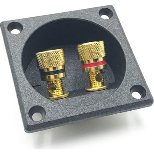 2 Way Speaker Box Terminal Binding Post Cup DIY Home Car Stereo Screw Cup Connectors Subwoofer Plugs