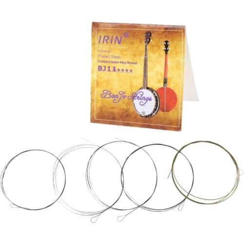 5pcs/set BJ11 Banjo String Stainless Steel Coated Copper Alloy Wound (.009-.020)
