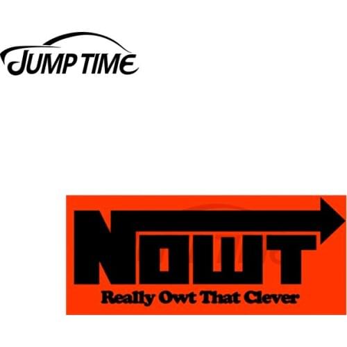 Jump Time 13 x 4.2cm For NOT NOS Car Decal Interesting Car Stickers Funny Graffiti Sticker Vinyl Material For JDM SUV