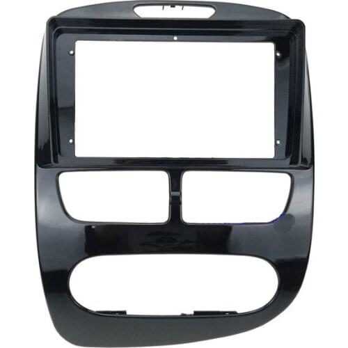 Car Fascias Navigation Panel Dash Frame Kit For 9" Android Multimedia Player For Clio 2012 2013 2014 2015 2016