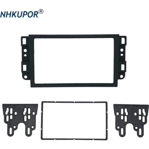 09-003 Double 2 Din Car DVD Frame Audio Fitting Adaptor Dash Trim Kits Fascia For Chevrolet Captiva/Lova/Gentra/AVEO/ Epica