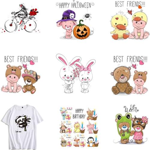 Biker Patches Heat Transfer Iron On Patch Diy T-shirt Sticker A-level Washable Clothes Stickers Easy Print By Household Irons E