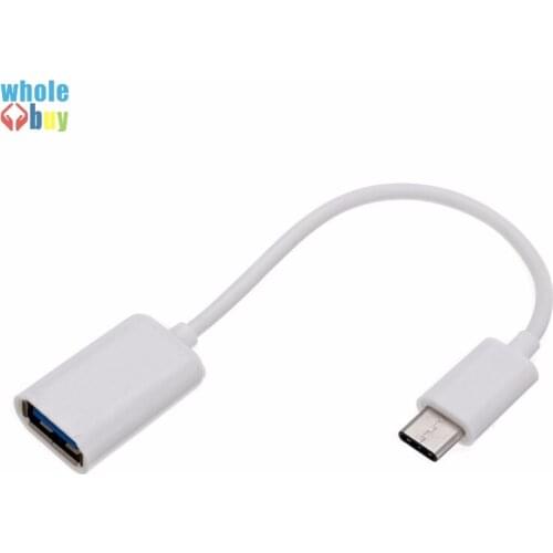 White/Black Type C OTG Cable Adapter USB 3.1 Type-C Male to USB 2.0 A Female OTG Data Cable Cord Adapter 16.5cm 200pcs/lot