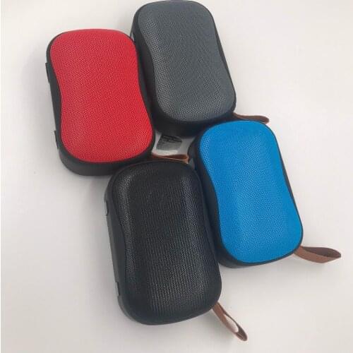 Cute Fabric Net Bluetooth Speaker Wireless High Quality Outdoor Player for Phone Fine workmanship Belt Design Fashion Button