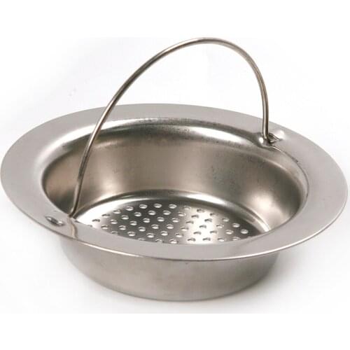 Big Stainless Steel Kitchen Sink Strainer Waste Plug Drain Stopper Filter Basket
