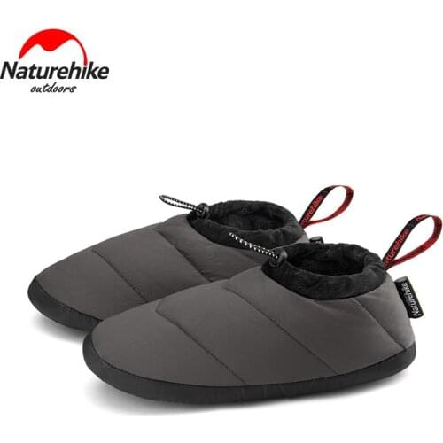 Naturehike Down-Filled Basecamp Boots Men Women Booties Soft Footwear For Winter Camping Sleeping Waterproof Snowshoe NH20FS027