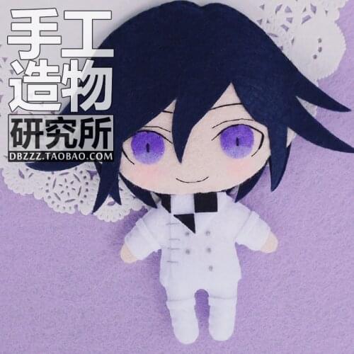 Anime Danganronpa V3 cosplay Ouma Kokichi DIY Handmade Toy Hanging Plush Hanging Keychain Doll Material Cosplay Prop Collection