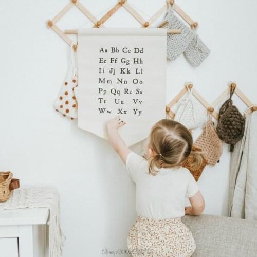 Kids Room Wall Banner Home Decoration Ornament Nordic Photography Props Hanging Canvas Pennant O28 20 Dropship