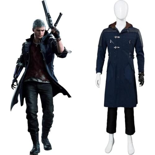 DMC 5 Nero Cosplay Costume Nero Jacket Trench Coat Halloween Carnival Costumes