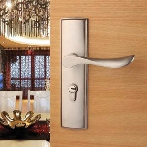 New aluminum material interior door lock Living Room Bedroom Bathroom door handle lock