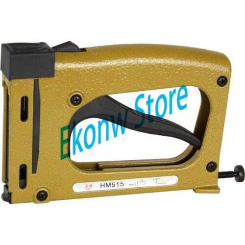 Free shipping manual patch nail gun HM515 frame backplane fixed hand tacker with 1000pcs pins Photo frame tool finishing nailer