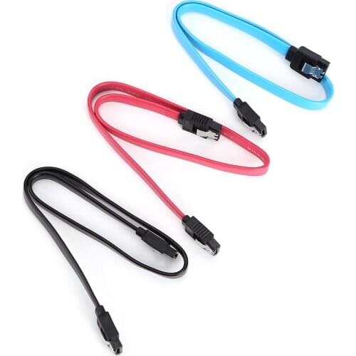 40cm SATA Cable 3.0 To Hard Disk Drive SSD HDD 180 Degree Sata 3 6Gbps SAS Cable For Asus MSI Gigabyte Motherboard Cable Sata