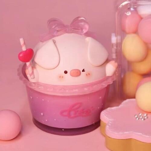 Blind Box Toys Piko Pig Dessert Blind Box Caja Ciega Blind Bag Toys Anime Figures Cute Girl Gift Model Doll Ornamens love decor