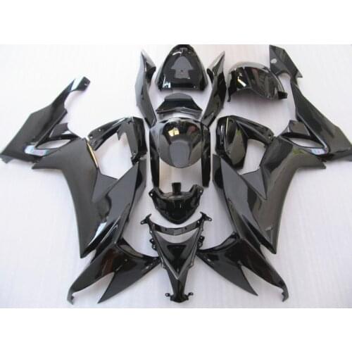 Customize ABS plastic motorcycle fairing set for Kawasaki ZX 10R 2008 2009 2010 full black road Fairings Ninja ZX10R 08 09 10