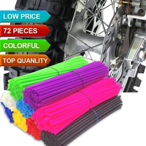 Motorcycle Dirt Bike Wheel Rim Spoke Skins Covers Wrap Tubes Decor Protector Pipe FOR YAMAHA WR250 WR450 XT660 ktm 65 85 80