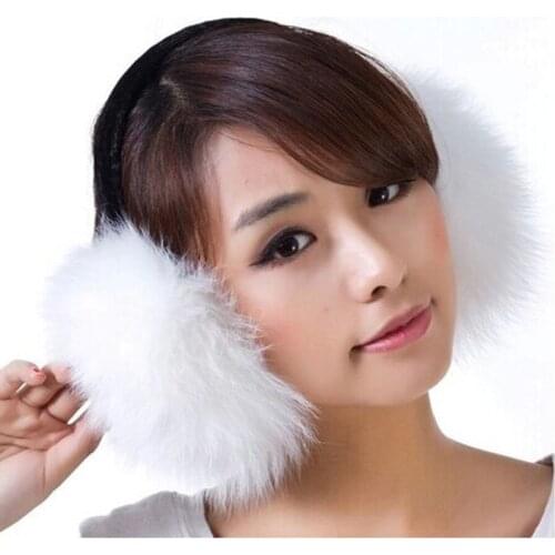 2017 NEW Fashion Brand Women After Hanging Earmuffs In The Winter Keep Warm Rabbit Fur Earmuffs For Women and Men 7 Colors 5103