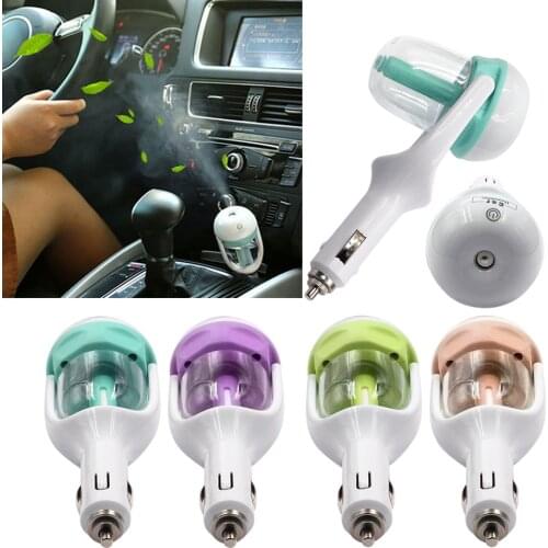 No USB Car Aromatherapy Diffuser Car Auto Fragrance Diffuser Auto Car Air Freshener Air Purifier Off Sprayer Add Water Diffuser