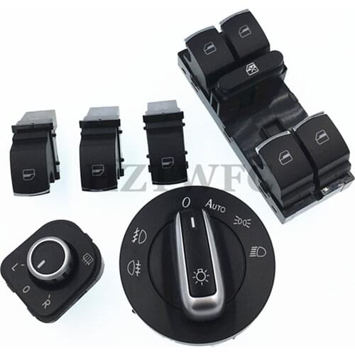 New For VW Golf MK5 6 Jetta MK5 Passat B6 Tiguan Mirror Window Headlight Switch 5ND959565B 5ND959857 5ND959855 5ND941431B