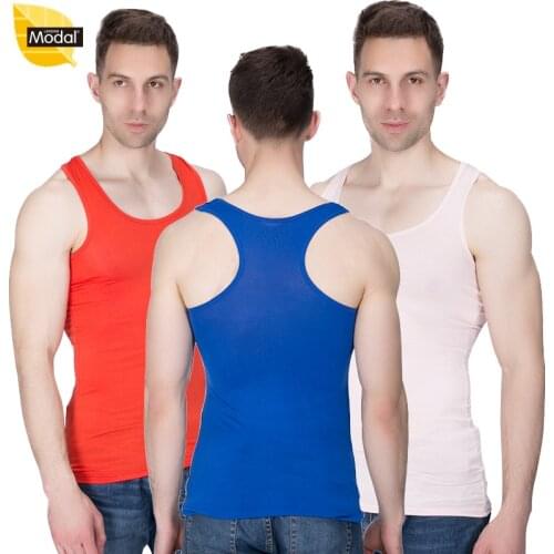 New Arrival Summer Style Plus Size 7XL Big Size Modal high elastic fitness vests men tops tees Casual I-Vest