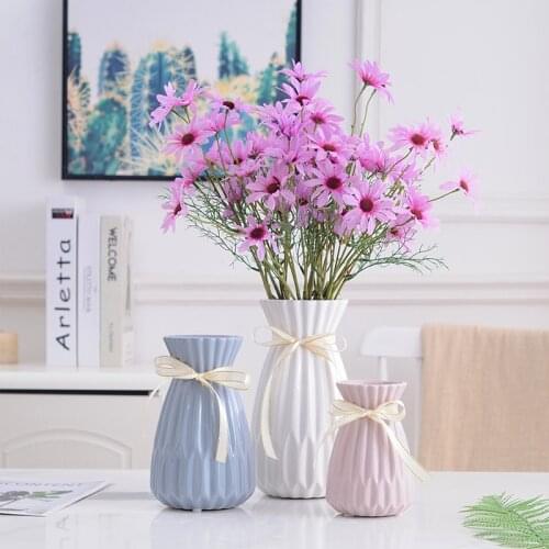 Solid Color Glazed Ceramic Vases Flower Bottles Home Decoration Ornaments