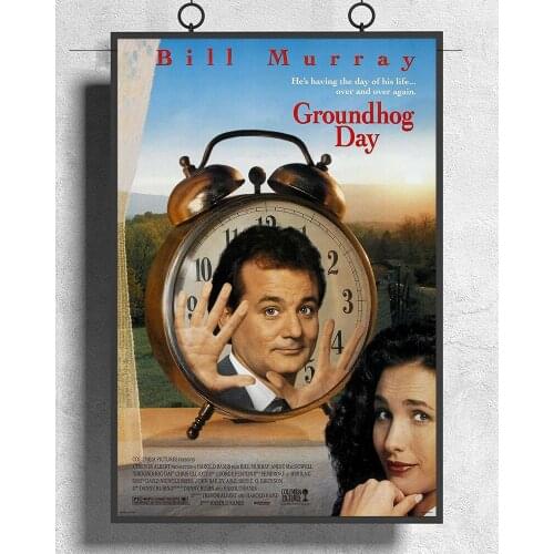 L482 GROUNDHOG DAY Movie Silk Fabric Poster Art Decor Indoor Painting Gift