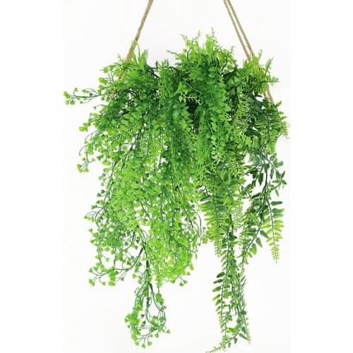 Artificial Green Plant Wall Hanging Rattan Ivy Leaves Fake Flower For Home Garden Decor Wedding Birthday Party Wall Hanging Leaf