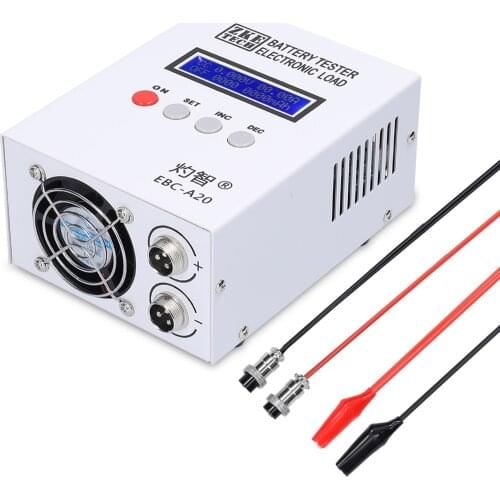 EBC-A20 Battery Tester 30V 20A 85W Lithium Lead-acid Batteries 5A Recharge 20A Discharge Support PC Online Software Control