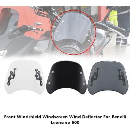 1 pcs Windshield Windscreen Wind Deflector Protector For Benelli Leoncino 500 Motorcycle Accessories