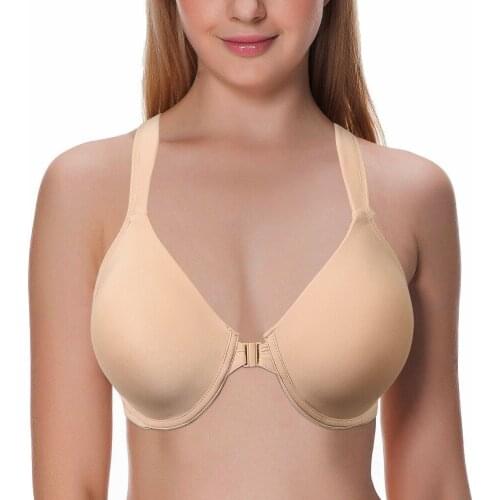 YANDW Full Coverage Support Unlined Womens Plus Size Underwired Sexy Bras 36 38 40 42 44 46 48 50 C D E F G