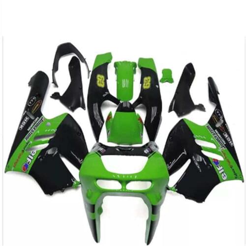 ZX9R 94 95 96 97 ZX-9R Cowling plastic ZX 9R 1994 1995 1996 1997 Hot Sales,green flames black body for NINJA Fairings kit