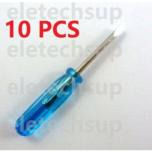10 pcs mini Slotted Flat-blade screwdriver 2.0mm for Potentiometer 3296W 3362 3386 3266 3006 EVM3ESX50B TB398 TB293 DD06AJSB