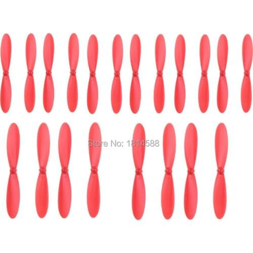 20PCS Hubsan X4 H107P H107C + H107D + PLUS Quadcopter accessories H107D + -02 Red main blade propeller blades