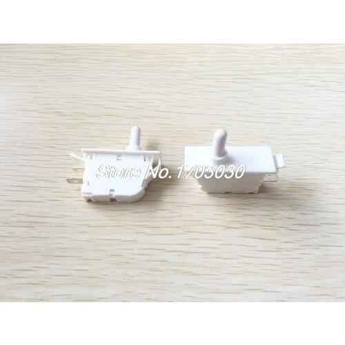 5 Pcs AC250V 2A SPST NO Momentary White Plastic Refrigerator Door Light Switch