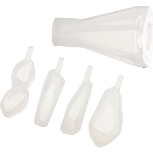 5PCS Silicone Pendant Mold Resin Casting Mixed Shape Jewelry Making Crafts