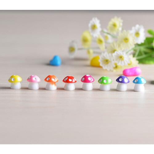 9mm, 10 PCs Ornaments Decorations Mushroom At Random Yellow Red Pick Blue A Variety Of Colors