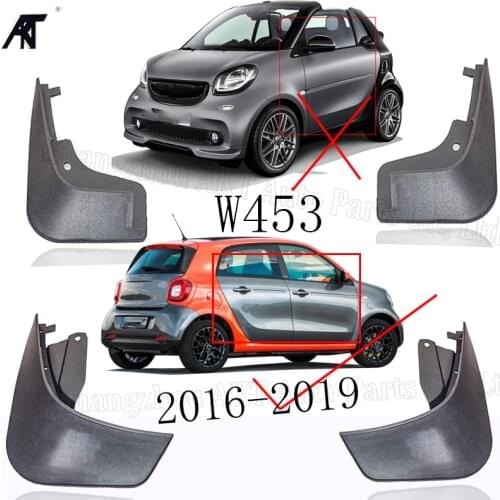 Mud Fender Flaps Splash Guard Mudflaps Mudguard Cover Trim For Benz Smart Two door Four door W453 2016-2019 Mud Flap