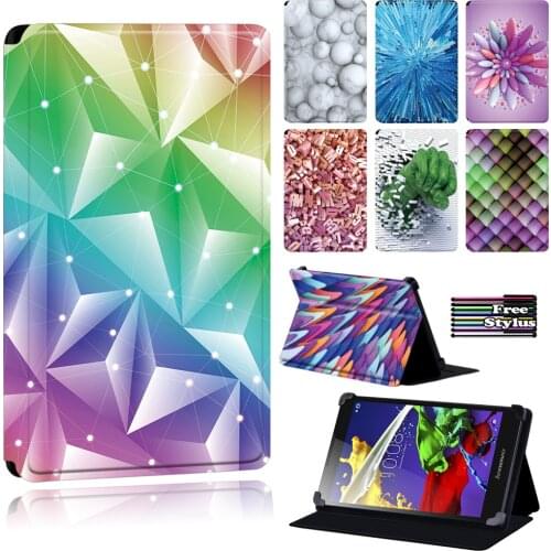 Tablet Case for Lenovo Tab 2 A7-(10/10F)/Tab 3(7 Essential/10.1)/Tab 4(8/10/8 Plus/10 Plus)/Tab 2 A8 -cover Case with 3D Pattern