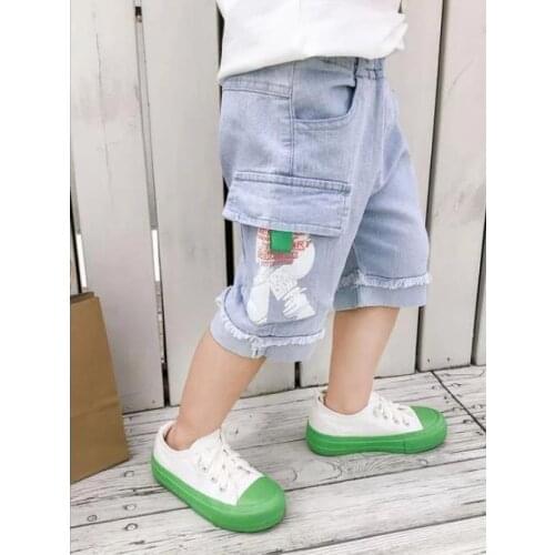 Kids Boys Soft Cotton Denim Short Summer Baby Boy Shorts Jeans Pants Cowboy Baby Denim Pants Children Clothes Size: 90-130