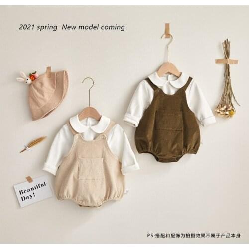 Baby Romper Overalls Newborn Baby Girls Clothes Corduroy Infant Baby Jumpsuits Overall Boy Girl Romper Toddler Romper Playsuit