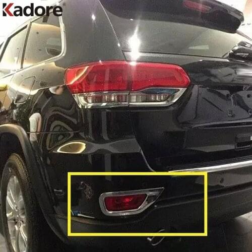For Jeep Grand Cherokee 2011 2012 2013 2014 2015 ABS Chrome Rear Foglight Fog Light Cover Trim Car Protect Exterior Accessories