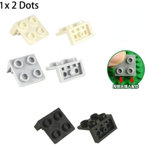 1*2 2*2 Dots Figures Display Holder Building Blocks Brackets Creative Educational Brick Parts Compatible Figures Toys Accessory