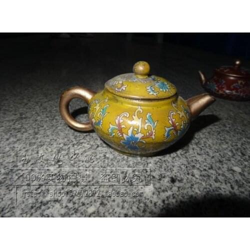 China boutique collection carving dark-red enameled pottery