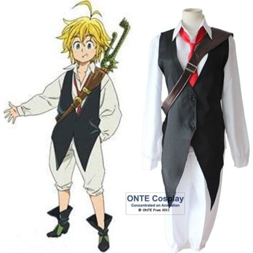 Anime The Seven Deadly Sins Cosplay Costumes Nanatsu No Taizai Dragons Sin of Wrath Meliodas Men Clothing Full Outfit