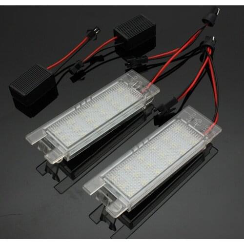 2Pcs 18 LED Car License Plate Light Number Plate Lamp For Opel/Vauxhall/Corsa/Zafira