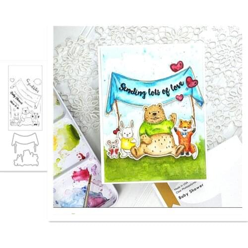 Baby Shower Metal Cutting Dies and Stamps DIY Scrapbooking Paper Craft Handmade Card Album Punch Art Cutter 2020 New Dies