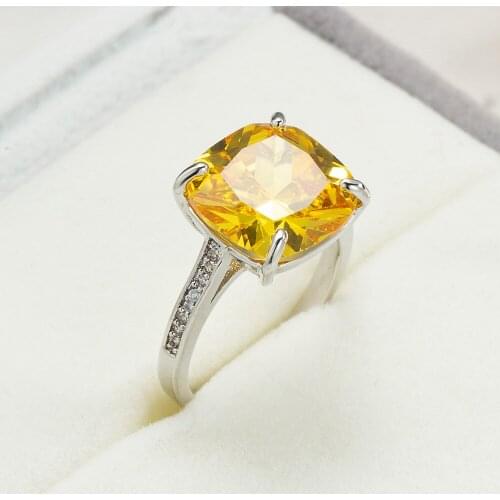 New Arrival Female Wedding Ring 925 Sterling Silver Oval Blue Zircon Big Rings for Women Promise Engagement Ring Best Gift