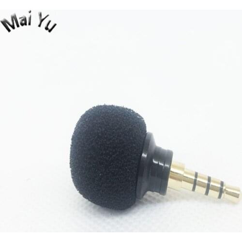 Professional Black Mini Mobile Phone Microphone Condenser Microfone for iPhone for Samsung Camera Computer Recording Mikrofon