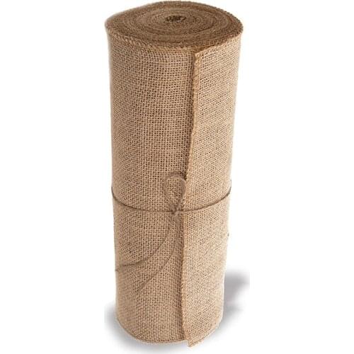 Burlap Doily Roll-30CMx275cm. No-Fray Anti-Slip Blanket with Edge Design. Burlap Fabric Rolls Are Suitable for Weddings, Table-R