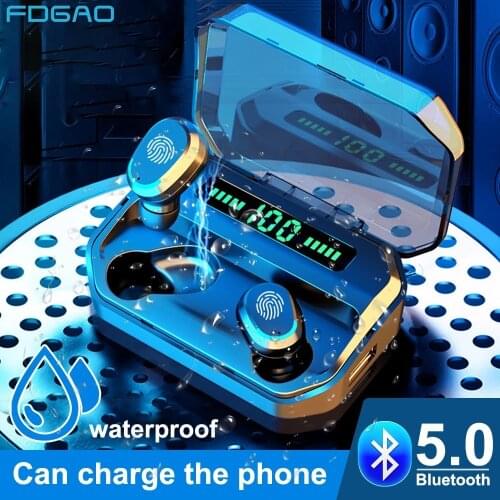 TWS Wireless for Bluetooth Headphones 9D HIFI Stereo Earbuds In-Ear Earphones Sport Headsets with LED Display Mic for Smartphone